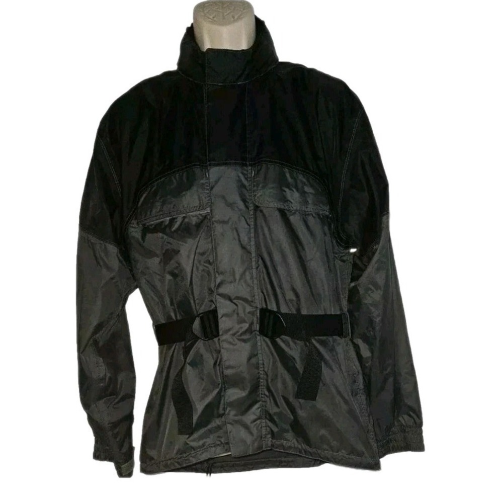 Firstgear Rainman Motorcycle Jacket‎ Black Waterproof Men's Riding Coat Size M